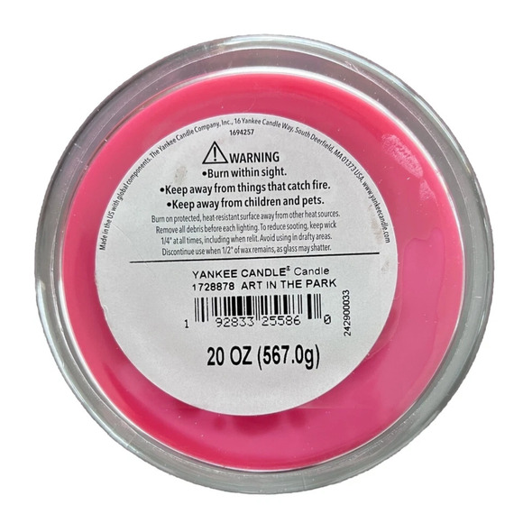 Yankee Candle ART IN THE PARK Large 20 oz Tumbler Candle 2-Wicks BRAND NEW - Picture 2 of 4